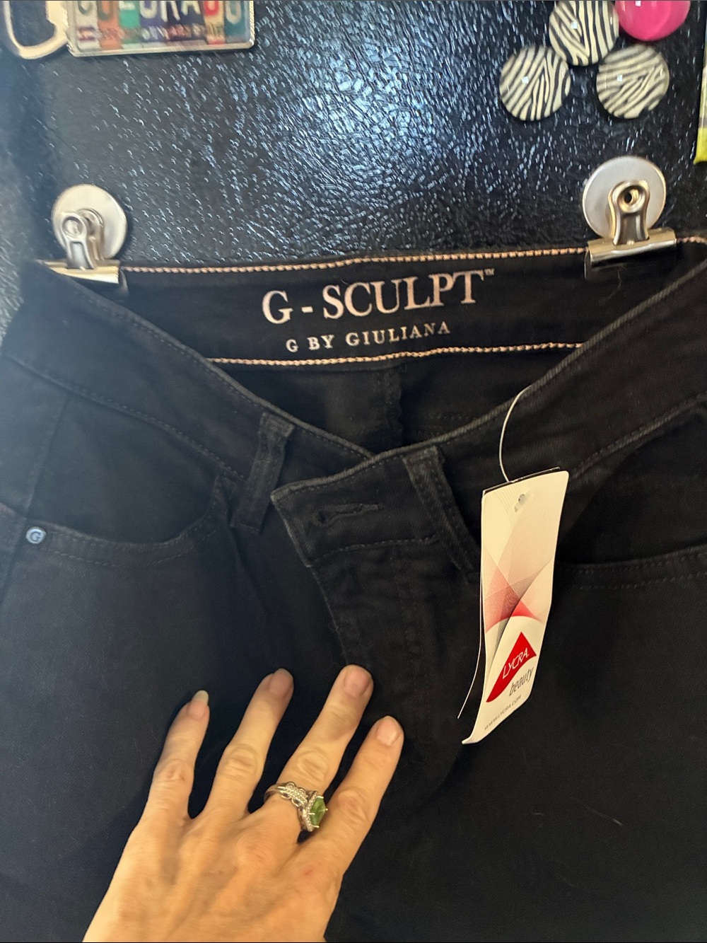 G by Giuliana Black High-Waist Boot Cut Sculpting Jeans
